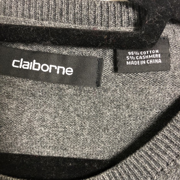 Cotton Cashmere Men’s Sweater Grey SzM - Picture 3 of 5